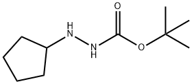 Hydrazinecarboxylic acid, 2-cyclopentyl-, 1,1-dimethylethyl ester (9CI) Structure