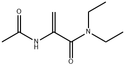 2-Propenamide,  2-(acetylamino)-N,N-diethyl- Structure
