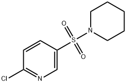 2-CHLORO-5-(PIPERIDINE-1-SULFONYL)-PYRIDINE 化学構造式