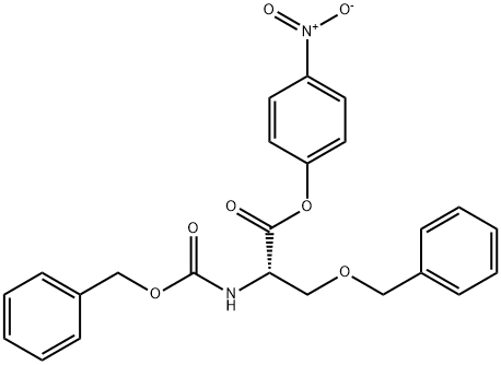 N-[(Benzyloxy)carbonyl]-O-benzyl-L-serine 4-nitrophenyl ester Struktur
