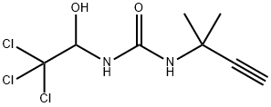 N-(1,1-DIMETHYLPROP-2-YNYL)-N'-(2,2,2-TRICHLORO-1-HYDROXYETHYL)UREA,646506-48-1,结构式