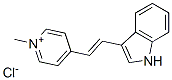 4-[2-(1H-indol-3-yl)vinyl]-1-methylpyridinium chloride Struktur