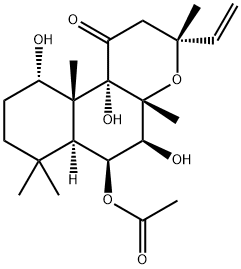 6-乙酰基-7-脱乙酰基佛司可林,64657-21-2,结构式