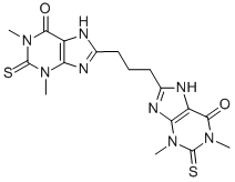 8,8'-Trimethylenebis(1,2,3,7-tetrahydro-1,3-dimethyl-2-thioxo-6H-purin-6-one) Struktur