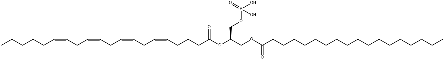 L-A-PHOSPHATIDIC ACID, B-ARACHIDONOYL-*G AMMA-STEARO Structure