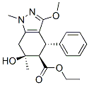 ethyl (4S,5R,6S)-6-hydroxy-3-methoxy-1,6-dimethyl-4-phenyl-5,7-dihydro -4H-indazole-5-carboxylate Struktur