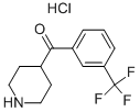 哌啶-4-基-(3-三氟甲基-苯基)-甲酮盐酸盐, 64670-97-9, 结构式