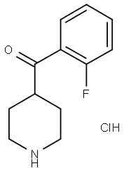 4-(2-FLUOROBENZOYL)PIPERIDINE HYDROCHLORIDE Struktur