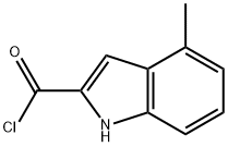 1H-Indole-2-carbonylchloride,4-methyl-(9CI) Struktur