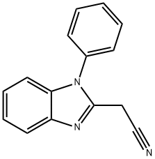2-(1-苯基-2-苯并咪唑基)乙腈,6468-35-5,结构式