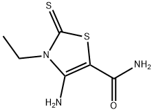 2,3-Dihydro-4-amino-3-ethyl-2-thioxo-5-thiazolecarboxamide hydrate,64686-81-3,结构式