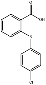 2-((4-氯苯基)硫代)苯甲酸,6469-85-8,结构式