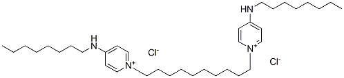 1,1'-(decane-1,10-diyl)bis[4-(octylamino)pyridinium] dichloride Struktur