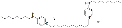 1,10-双[4-(辛基氨基)-1-吡啶]癸烷二氯化物, 64690-21-7, 结构式