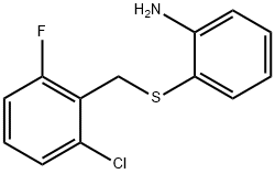 2-[(2-CHLORO-6-FLUOROBENZYL)THIO]ANILINE 化学構造式