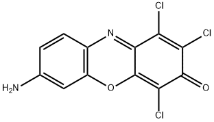 7-amino-1,2,4-trichloro-3H-phenoxazin-3-one 结构式