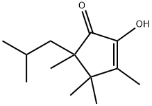 2-Cyclopenten-1-one, 2-hydroxy-3,4,4,5-tetramethyl-5-(2-methylpropyl)- (9CI),647024-68-8,结构式