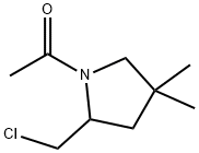 Pyrrolidine,  1-acetyl-2-(chloromethyl)-4,4-dimethyl-  (9CI)|