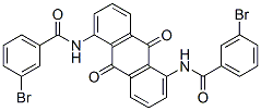 N,N'-(9,10-Dihydro-9,10-dioxoanthracene-1,5-diyl)bis[3-bromobenzamide] Struktur