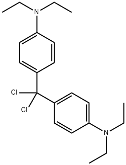 4-(dichloro(4-(diethylamino)phenyl)methyl)-N,N-diethylbenzenamine Structure