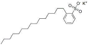 potassium pentadecylbenzenesulphonate Structure