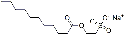 sodium 2-sulphonatoethyl undec-10-enoate Struktur