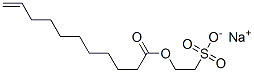 sodium 2-sulphonatoethyl undec-10-enoate,64716-81-0,结构式