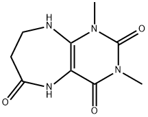 1H-Pyrimido[4,5-b][1,4]diazepine-2,4,6(3H)-trione,  5,7,8,9-tetrahydro-1,3-dimethyl-,64724-47-6,结构式