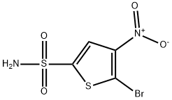 5-溴-4-硝基-2-噻吩磺酰胺,64729-06-2,结构式