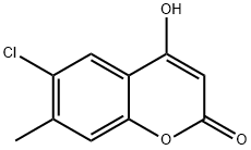 6-CHLORO-4-HYDROXY-7-METHYLCOUMARIN,64729-38-0,结构式