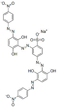 6473-04-7 2,4-Bis[[2,6-dihydroxy-3-[(4-nitrophenyl)azo]phenyl]azo]benzenesulfonic acid sodium salt