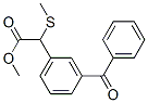 2-(m-Benzoylphenyl)-2-(methylthio)acetic acid methyl ester,64759-87-1,结构式