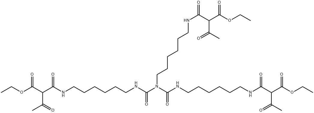 diethyl 2,24-diacetyl-13-[6-[[2-(ethoxycarbonyl)-1,3-dioxobutyl]amino]hexyl]-3,12,14,23-tetraoxo-4,11,13,15,22-pentaazapentacosanedioate,64762-96-5,结构式