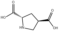 L-TRANS-PYRROLIDINE-2,4-DICARBOXYLIC ACID,64769-66-0,结构式
