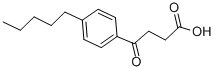 4-オキソ-4-(4-N-ペンチルフェニル)酪酸 化学構造式