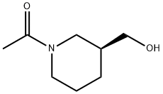 3-Piperidinemethanol, 1-acetyl-, (3S)- (9CI) Structure