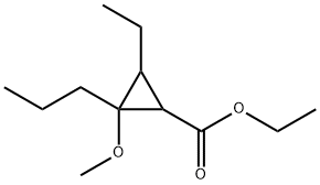 Cyclopropanecarboxylic acid, 3-ethyl-2-methoxy-2-propyl-, ethyl ester (9CI)|