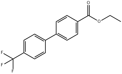4-(4-三氟甲基苯基)苯甲酸乙酯, 647842-34-0, 结构式