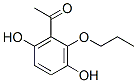 Ethanone, 1-(3,6-dihydroxy-2-propoxyphenyl)- (9CI) Structure