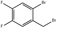 2-ブロモ-4,5-ジフルオロベンジルブロミド 化学構造式
