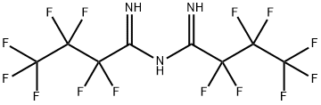 N'-(HEPTAFLUOROBUTYRYLIMIDOYL)-HEPTAFLUOROBUTYLAMIDINE Struktur
