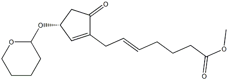 5-Heptenoic acid, 7-[5-oxo-3-[(tetrahydro-2H-pyran-2-yl)oxy]-1-cyclopenten-1-yl]-, Methyl ester, [3R-(Z)]-|[3R-(Z)]-7-[5-氧代-3-[(四氢-2H-吡喃-2-基]-5-庚烯酸甲酯(中间...)