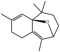 (4aS,8R)-1,2,5,6,7,8-ヘキサヒドロ-3,5,5,9-テトラメチル-4a,8-エポキシ-4aH-ベンゾシクロヘプテン 化学構造式