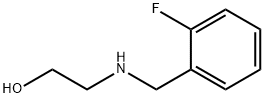 2-[(2-フルオロベンジル)アミノ]エタノール 化学構造式