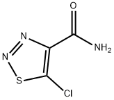 5-CHLORO-1,2,3-THIADIAZOLE-4-CARBOXAMIDE,64837-51-0,结构式