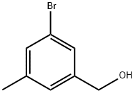 3-ブロモ-5-メチルベンジルアルコール 化学構造式