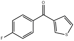 3-(4-フルオロベンゾイル)チオフェン 化学構造式