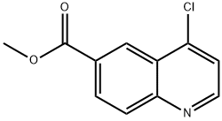 4-クロロキノリン-6-カルボン酸メチル 化学構造式