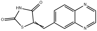 5-(6-Quinoxalinylmethylene)-2,4-thiazolidinedione|5-(6-喹喔啉亚甲基)-2,4-噻唑啉二酮