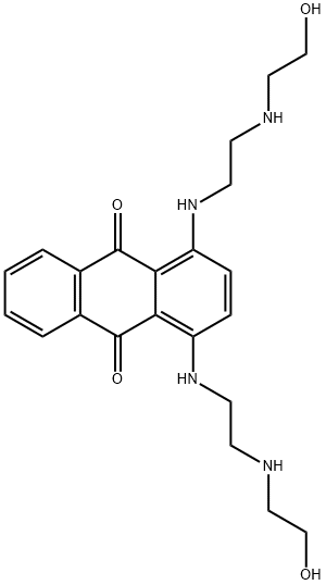1,4-ビス[[2-[(2-ヒドロキシエチル)アミノ]エチル]アミノ]-9,10-アントラキノン 化学構造式